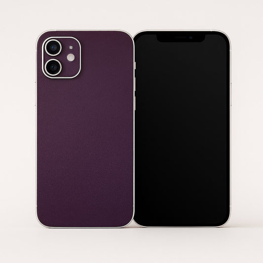 Deep Plum Leather Texture