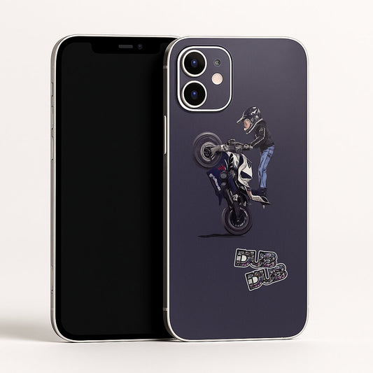 Dub Dub Stunt Biker 3D Embossed