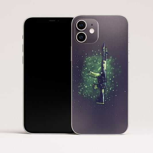 Green AK Rifle 3D Embossed