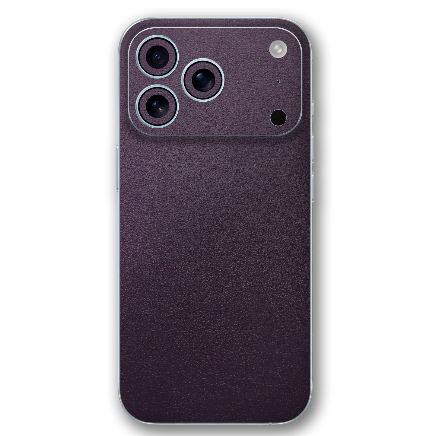 Deep Plum Leather Texture