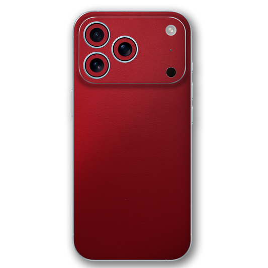 Classic Red Leather Texture