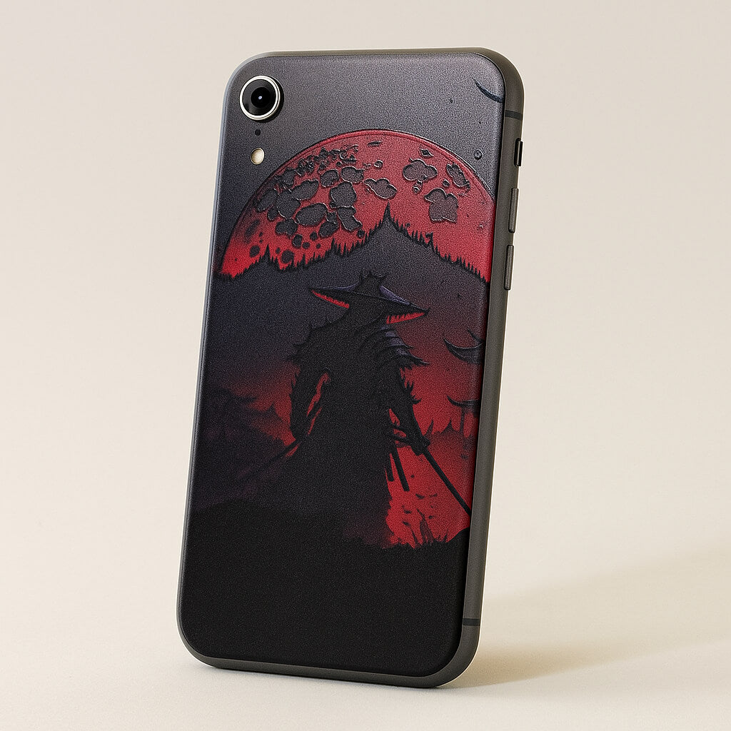 Samurai Shadow Moon 3D Embossed