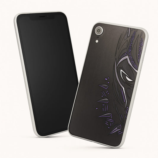 Violet Panther Mask 3D Embossed