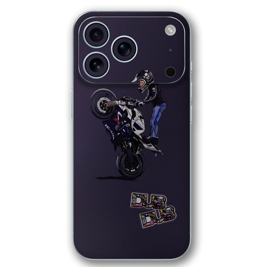 Dub Dub Stunt Biker 3D Embossed
