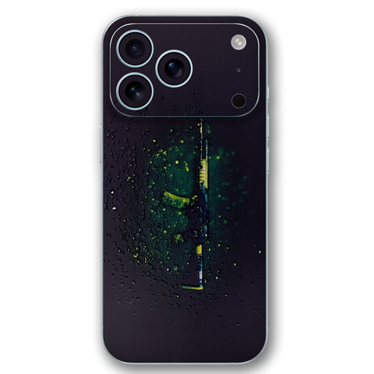 Green AK Rifle 3D Embossed