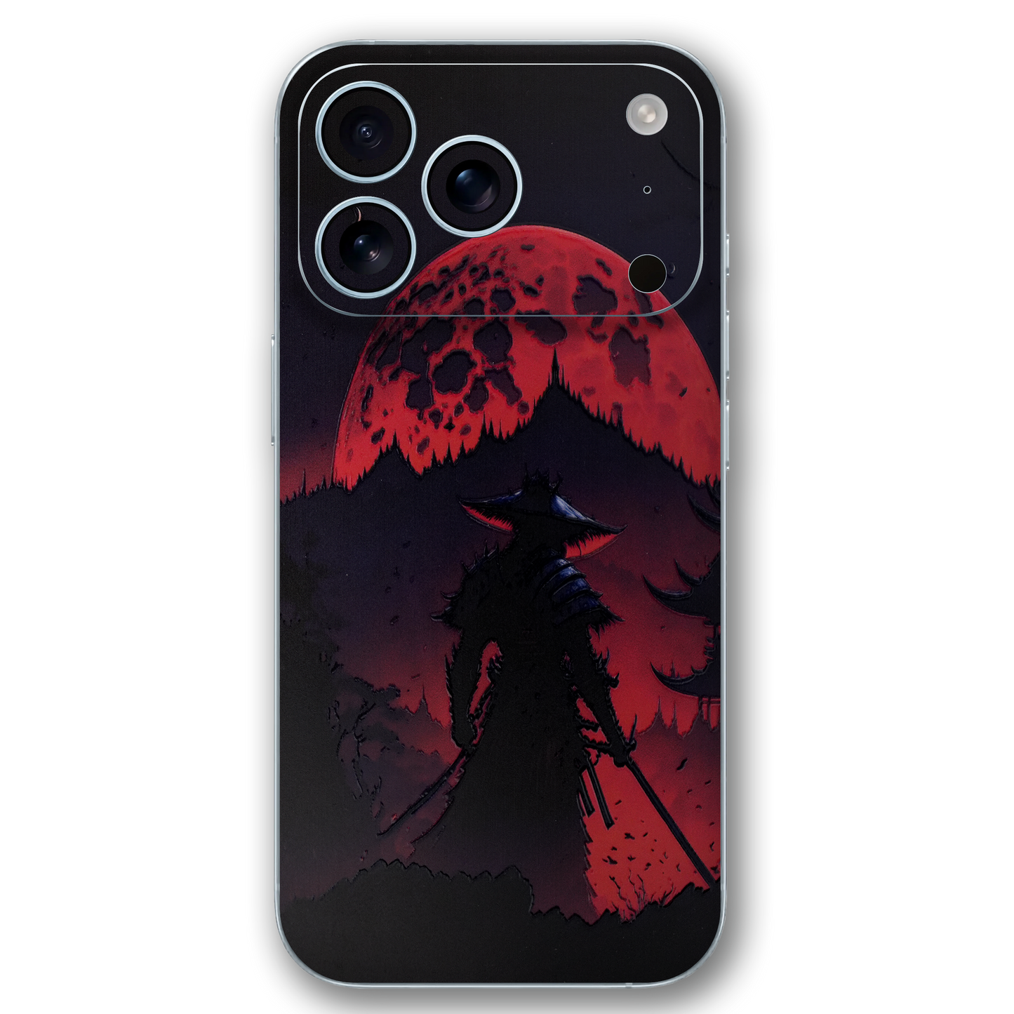 Samurai Shadow Moon 3D Embossed