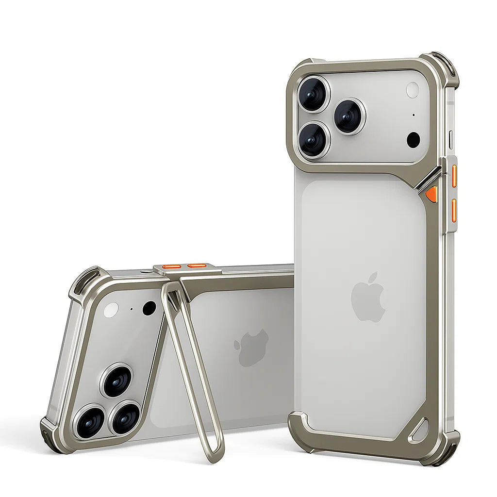 9-Shaped Metal Frameless Phone Case