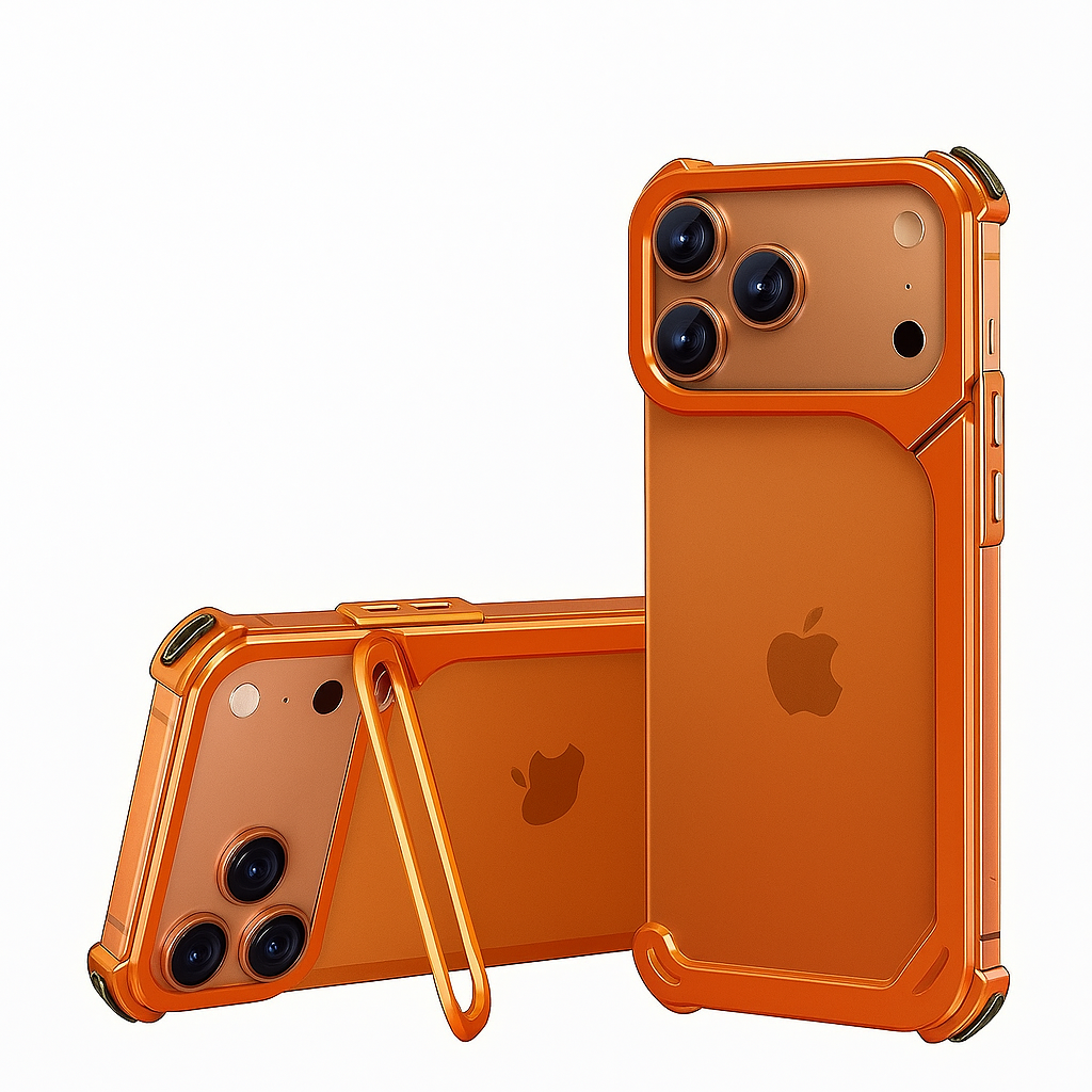 9-Shaped Metal Frameless Phone Case