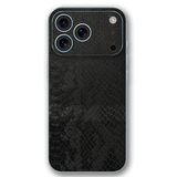 Jet Black Croc-Pattern