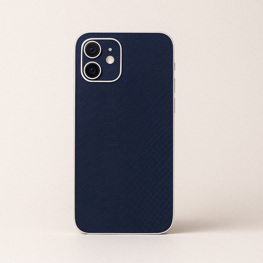 Dark Blue Croc-Texture