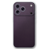 Deep Plum Leather Texture