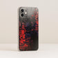 Urban Graffiti Red & Black 3D Embossed