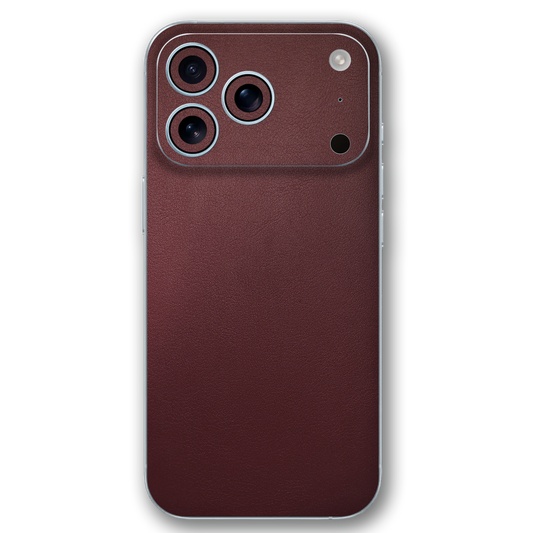 Luxury Leather Deep Burgundy