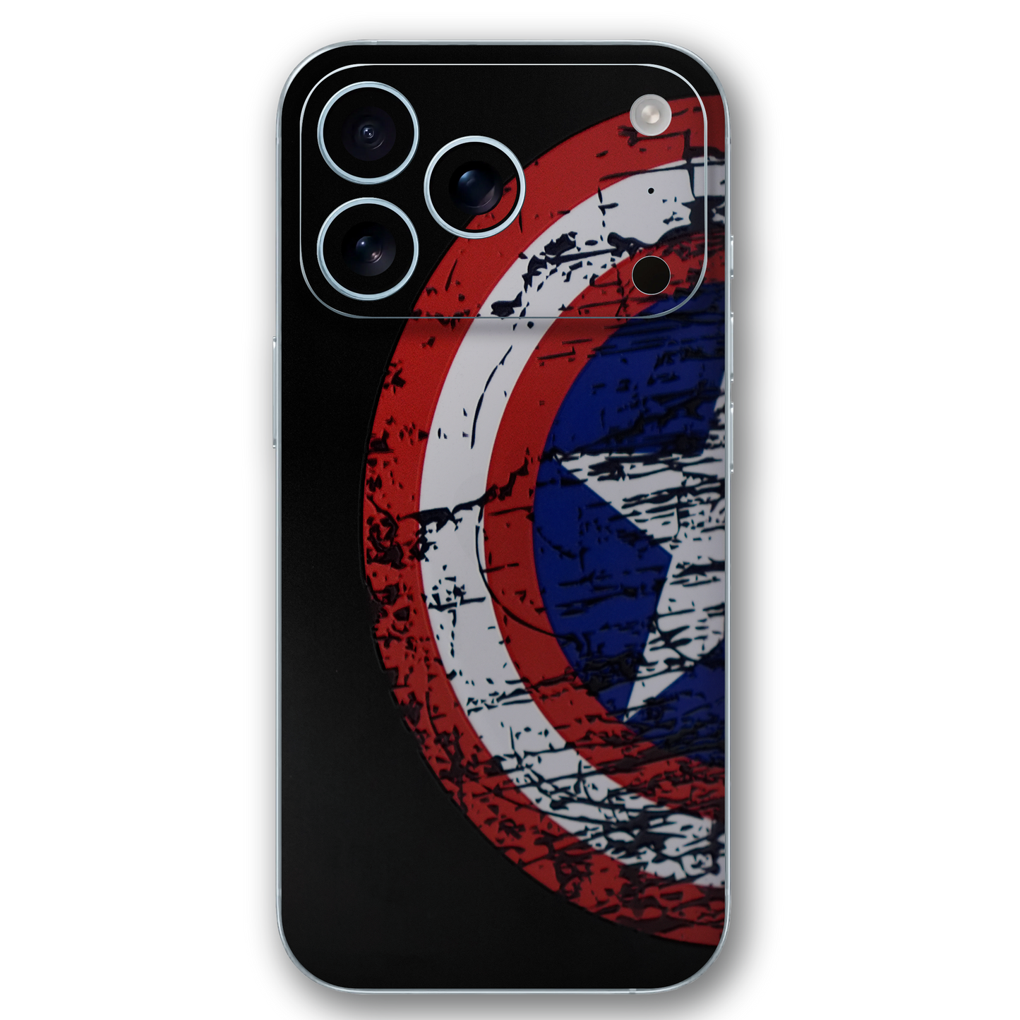 Distressed Captain Hero Shield 3D Embossed