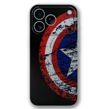 Distressed Captain Hero Shield 3D Embossed